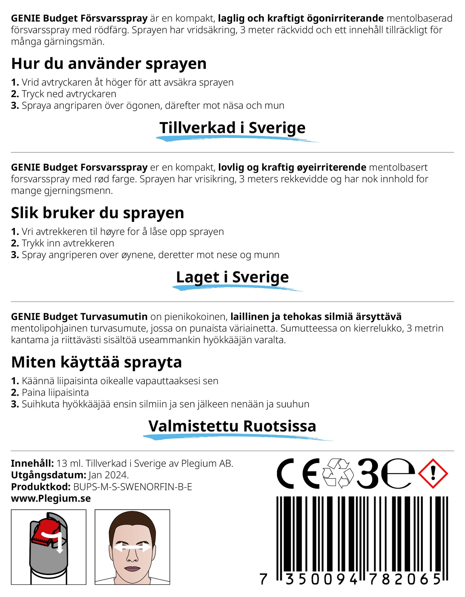 Genie Budget Försvarsspray produktbild 7